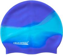 Шапочка для плавания Aqua Speed, синий цв./голубой цв.