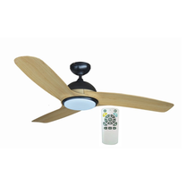 Laeventilaator koos lambiga Disc, 22 W, 1 tk, must v.