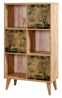 Pastatoma lentyna Kalune Design Mono 729, pušies sp, 133 cm x 35 cm x 77 cm