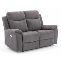 Sofa-reklaineris Home4you Milo 2, pilka sp., 96 x 155 cm x 103 cm