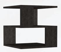 Kavos staliukas Kalune Design Lisa, antracito sp., 50 cm x 50 cm x 45 cm