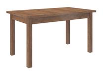 Valgomojo stalas išskleidžiamas ADRK Rodos 56, skaidri sp./ruda sp., 140 - 180 cm x 80 cm x 76 cm