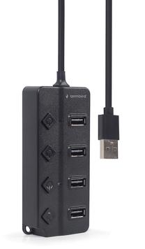 USB šakotuvas Gembird UHB-U2P4P-01, 80 cm