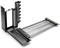 Statīvs Cablemod Vertical PCI-e 4.0 Bracket Riser Card + HDMI + DisplayPort Cable, melna krās.