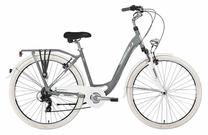 Dviratis miesto Tabou Kayla, 28 ", 19" rėmas, balta sp./pilka sp.