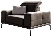 Krėslas Torrense 1F Nube 22, tamsiai ruda sp., 113 cm x 125 cm x 103 cm