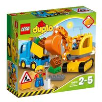 Konstruktorius LEGO Duplo Sunkvežimis ir vikšrinis ekskavatorius 10812, 26 vnt.