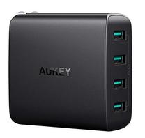 Telefono įkroviklis Aukey, USB/AC/DC, juoda sp.