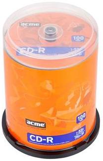 Ierakstāms kompaktdisks Acme, 700 MB, 100gab.