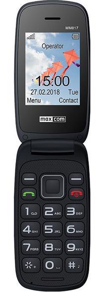 Telefons ar pogām Maxcom Comfort MM817, sarkana krās.