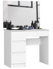 Kosmetinis staliukas Akord T-6/SL, balta sp., 142 cm x 90 cm x 50 cm