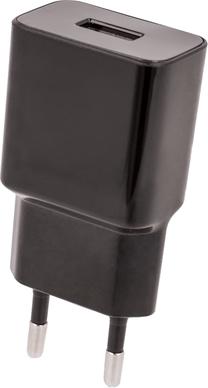 Telefono įkroviklis Setty Wall USB Charger, USB, juoda sp.