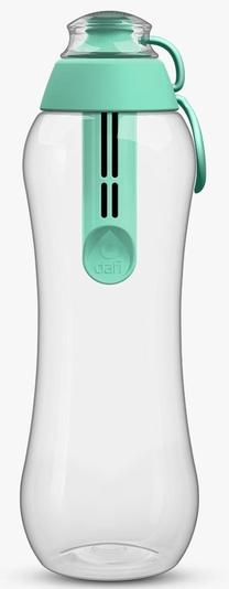 Ūdens pudele Dafi Filter, zaļa krās., plastmasa, 0.700 l