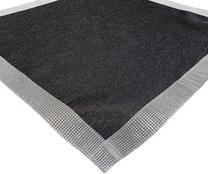 Salvete kvadrātveida OHE01-3, sudraba krās./tumši pelēka krās., 85 x 85 cm