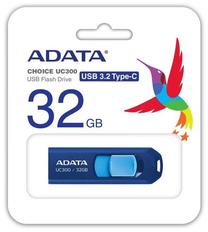 USB zibatmiņa Adata UC300 852407, zila krās., 32 GB