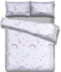 Gultas veļas komplekts AmeliaHome Kids, daudzkrāsaina, 80 x 80 cm, 135 x 200 cm