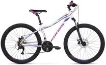 Dviratis kalnų Kross Lea 3.0 SR, 26 ", XS rėmas, balta sp./violetinė sp.