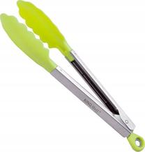 Virtuvinės žnyplės KingHoff KH-3671, 23 cm, sidabro sp./žalia sp.