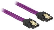 Laidas Delock SATA / SATA SATA 7-pin male, SATA 7-pin male, 0.3 m, violetinė sp.