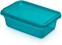 Daiktadėžė su dangčiu, daiktų saugojimo Orplast Base Store Ocean, 3 l, skaidri sp./mėlyna sp., 28 x 19 x 9 cm