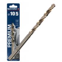 Metalo grąžtas Specialist+ Premium, medienai/metalas/plastikas, sraigtinis, cilindrinis, 10.5 mm x 13.3 cm
