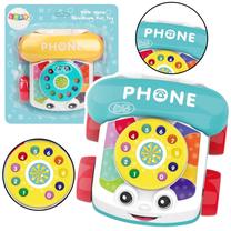 Žaislinis telefonas Lean Toys Walk Along, 10 cm, įvairių spalvų