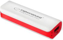 Nešiojamas įkroviklis (Power bank) Esperanza Joule, 2200 mAh, balta sp./raudona sp.