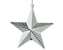 Eglītes rotājums Decoris 27750, balta krās./sudraba krās., 9.5 cm, plastmasa
