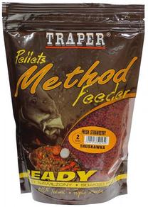 Barība zivīm Traper Method Feeder Fresh Strawberry, 500 g, sarkana krās.