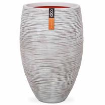 Gėlių vazonas VLX Nature Rib PKOFI1131, plastikinis, Ø 40 cm, balta sp.