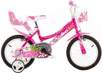 Vaikiškas dviratis Dino Bikes Happy 146R-02, rožinė sp., 10'', 14"