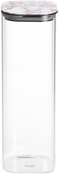 Lielapjoma produktu konteiners Maku Marble Design 623202, 2.2 l, caurspīdīga krās./balta krās.