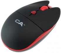 Belaidė kompiuterinė pelė California Access AirOffice Cherry CA-1016, juoda sp./raudona sp.
