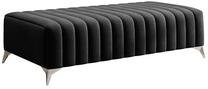 Pufas Laurence Nube 6, antracito sp., 64 cm x 132 cm x 36 cm