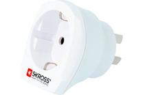Adapteris Skross Travel Europe to Australia/China 1.500209 Euro plug, Type F/C, 0 m, balta krās.
