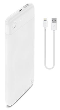Lādētājs-akumulators (Power bank) Belkin, 5000 mAh, balta krās.