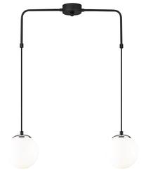 Valgusti rippuv Opviq Uzum 4436 892OPV1471, E27, 2 x 40 W, valge v. / must v.