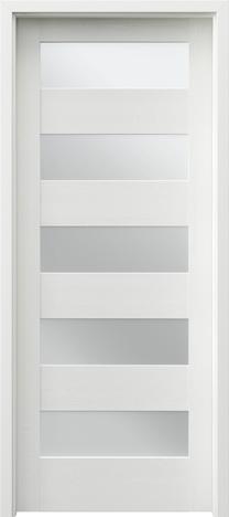 Iekšdurvju vērtne rāmis Porta Trim Lite B5, kreisais, wenge white krās, 203 x 84.4 x 4 cm