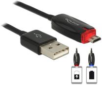 Laidas Delock USB 2.0 A male, Micro USB 2.0 B male, 1 m