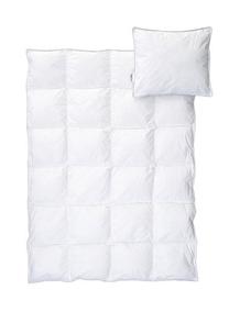 Antklodės ir pagalvės komplektas vaikams BabyDan Heart Microfiber, balta sp., 2 vnt.