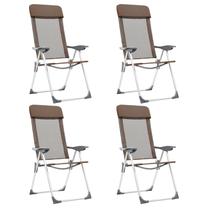 Turistinių kėdžių rinkinys VLX Camping Chair 44311, ruda sp.
