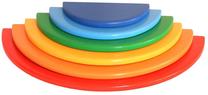 Развивающая игра Wood&Joy Waldorf Rainbow Semicircle, многоцветный, 7 шт.