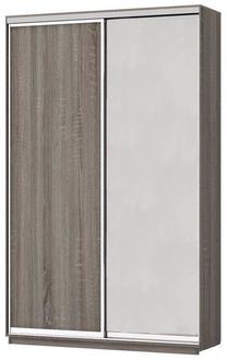 Spinta Garant-NV MN 3405015, ruda sp., 180 cm x 60 cm x 240 cm, su veidrodžiu