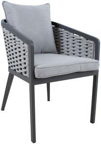 Lauko kėdė Home4you Marie, pilka sp., 64 cm x 55 cm x 76 cm