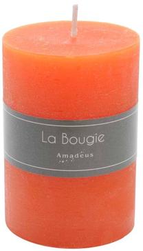 Свеча, цилиндрическая Amadeus La Bougie, 48 час, oранжевый цв.