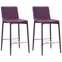 Baro kėdė VLX Bar Stools, violetinė sp., 44 cm x 45 cm x 100 cm