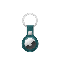 AirTag piekariņš Apple Leather Key Ring - Forest Green, zaļa krās.