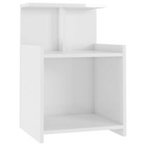 Naktinis staliukas VLX High Gloss, balta sp., 60 cm x 40 cm x 35 cm