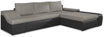 Kampinė sofa Ontario Berlin 01, Soft 11, juoda sp./pilka sp., dešininė, 200 x 296 cm x 88 cm