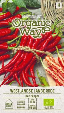 Sėklos Organic Way, paprikos Westlandse Lange Rode, 0.2 g